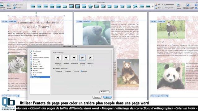 Comment mettre une image en arrière plan sous word simplement ?