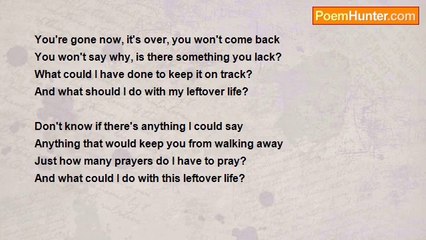 The Poet Darkling - Leftover Life