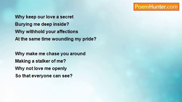 The Poet Darkling - Why?