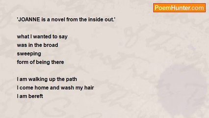 Joanne Kyger - from Joanne