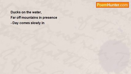 Peter S. Quinn - Haiku 'ducks on the water'