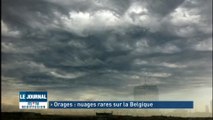 Orages: nuages rares sur la Belgique