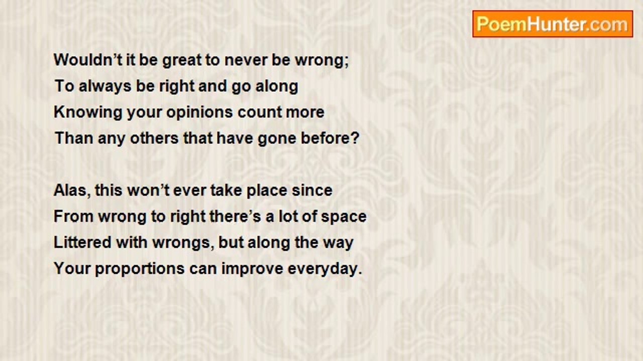 Gregory Huyette - Your Right To Be Wrong