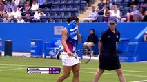 Schiavone hits between the legs shot  - By: http://www.findreplay.com