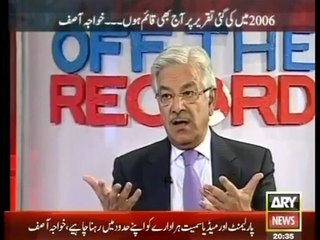 Off The Record - 11th June 2014 - (I Stand Firm On Petition Against GEO-Khwaja Asif) - 11 june 2014