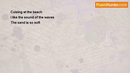 cinnamon jones - beach (haiku #1)