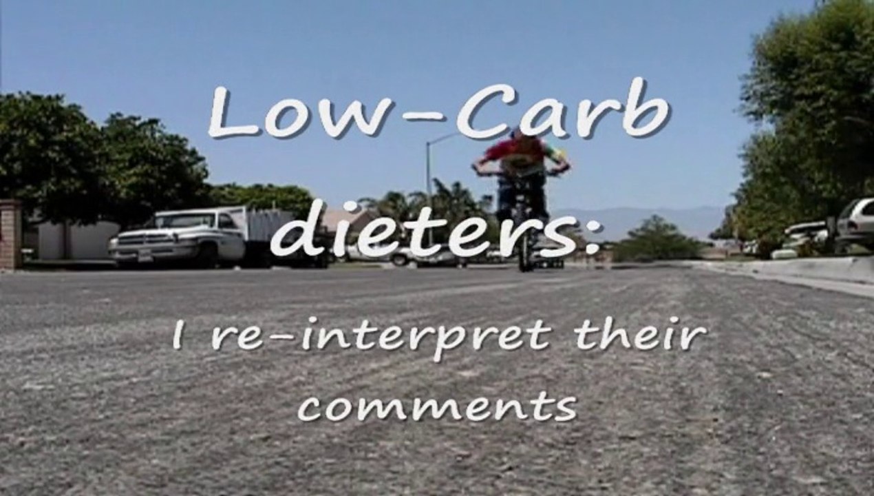 Low Carb forum fail