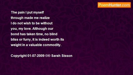 Sarah Sisson - You Are Worth It
