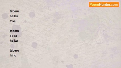 penyair aja - Taberu