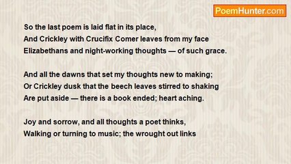 Ivor Gurney - Poem For The End