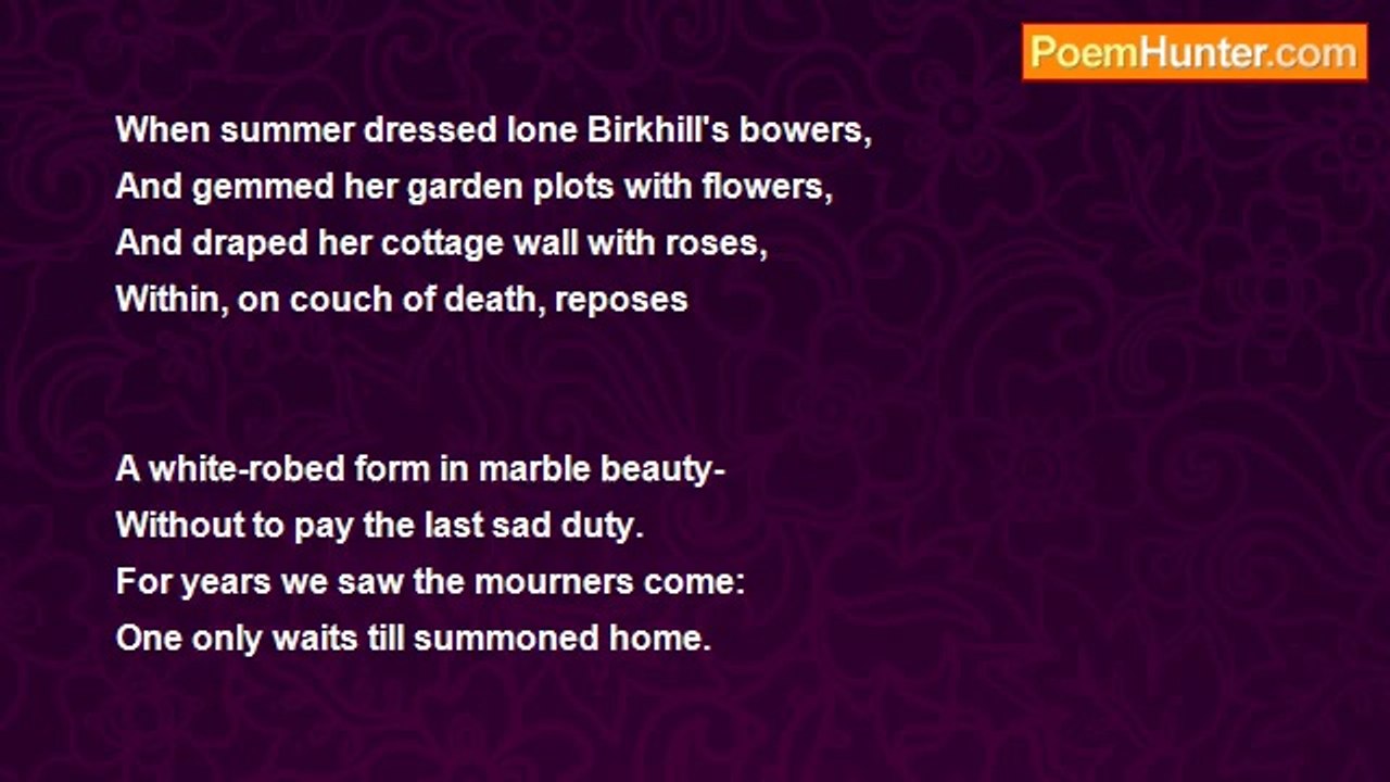 Janet Hamilton - Birkhill: A Memory