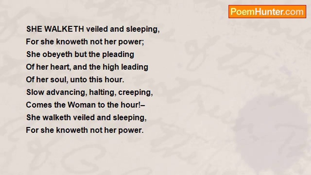 Charlotte Perkins Stetson Gilman - She Walketh Veiled And Sleeping