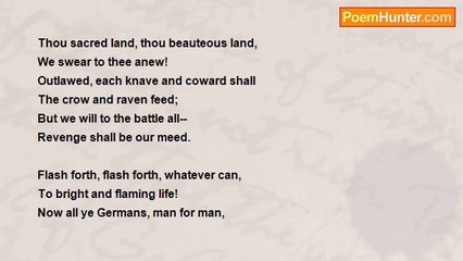 Ernst Moritz Arndt - Patriotic Song