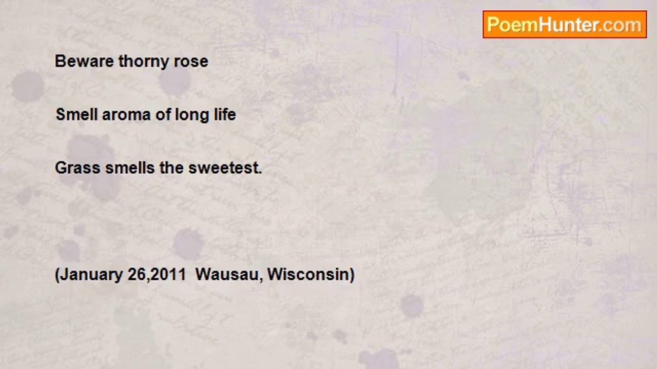 Christine A Kysely - 4th Sense ~ Smell ~ Haiku