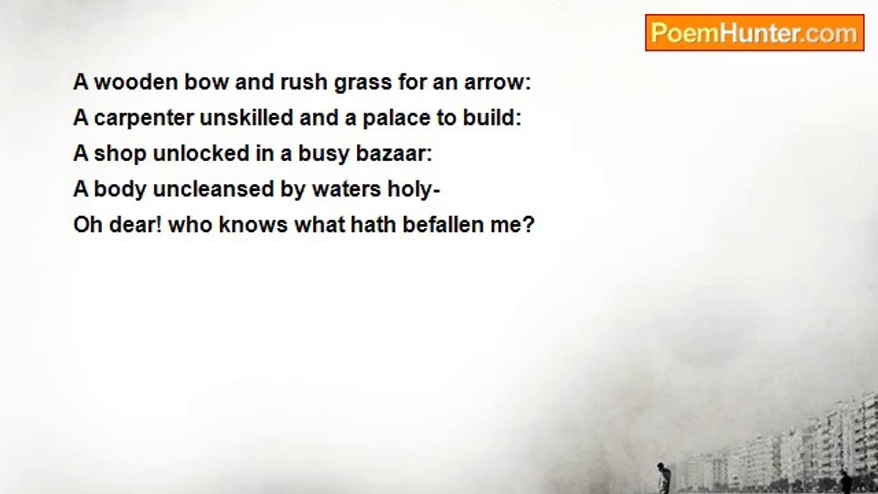 Lalleshwari - A Wooden Bow And Rush Grass For An Arrow