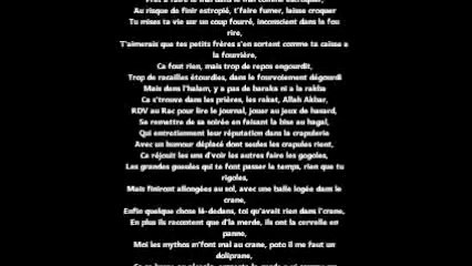 Rohff - Message à la racaille (Paroles / Lyrics)
