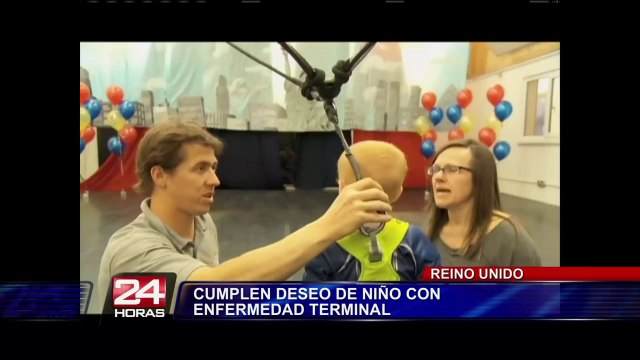 Reino Unido: cumplen deseo de niño que sufre enfermedad terminal