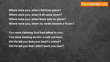 david lessard - Where were you, when I needed you?