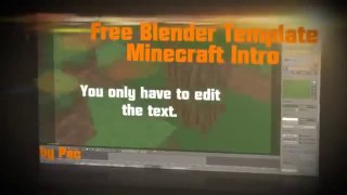 Best free Blender 3D Minecraft Intro Template  Download 2013