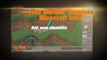 Best free Blender 3D Minecraft Intro Template  Download