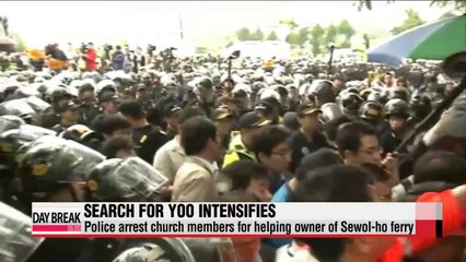6,000 police raid religious compound to find aides of Sewol-ho ferry owner