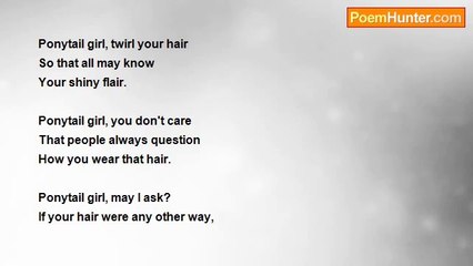 Amelia Patterson - Ponytail Girl