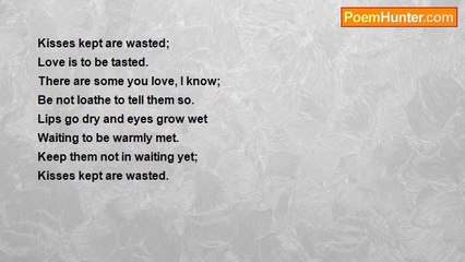 Edmund Vance Cooke - Kisses