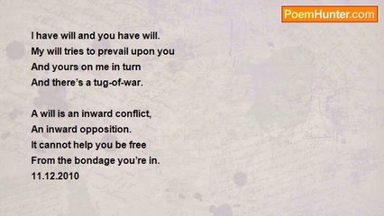 Rm.Shanmugam Chettiar. - Will power is powerless.