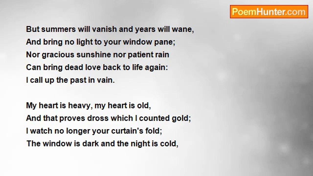 Elizabeth Akers Allen - Lost Light