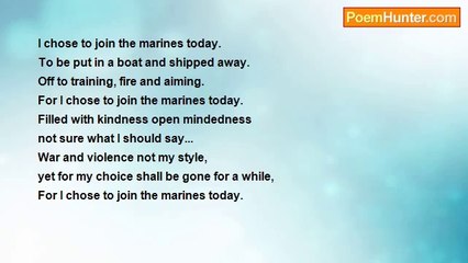 Poet of the River - Marines (thought)