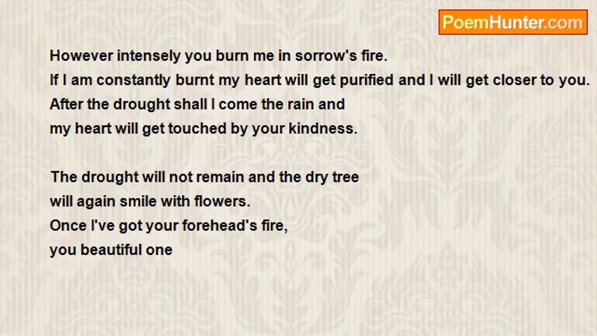 ⁣Kazi Nazrul Islam - You Burn Me in the Sorrow's Fire