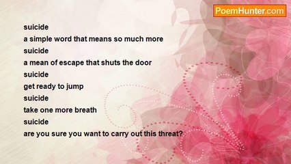 Tashi Coote - Suicide 2