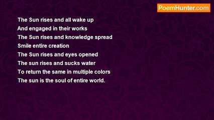 gajanan mishra - Sun rises and all wake up