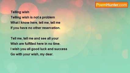 gajanan mishra - Telling wish