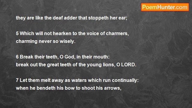 King David of Israel - Psalm 58: Do Ye İndeed Speak Righteousness, O Congregation?