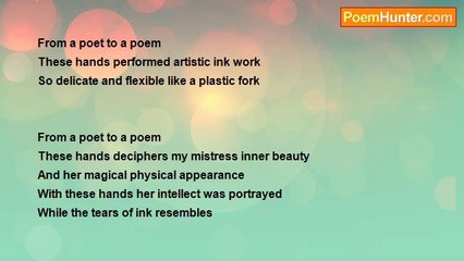 Leonard Webber - FROM A POET TO A POEM