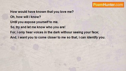 Edward Kofi Louis - How Will I Know?