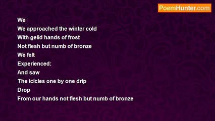 Emmanuel George Cefai - We approached the winter cold