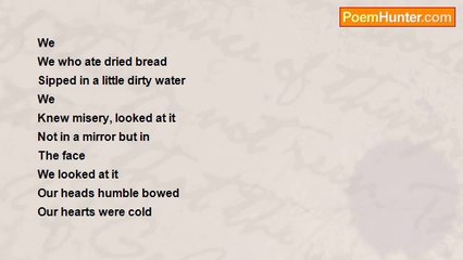 Emmanuel George Cefai - We who ate dried bread