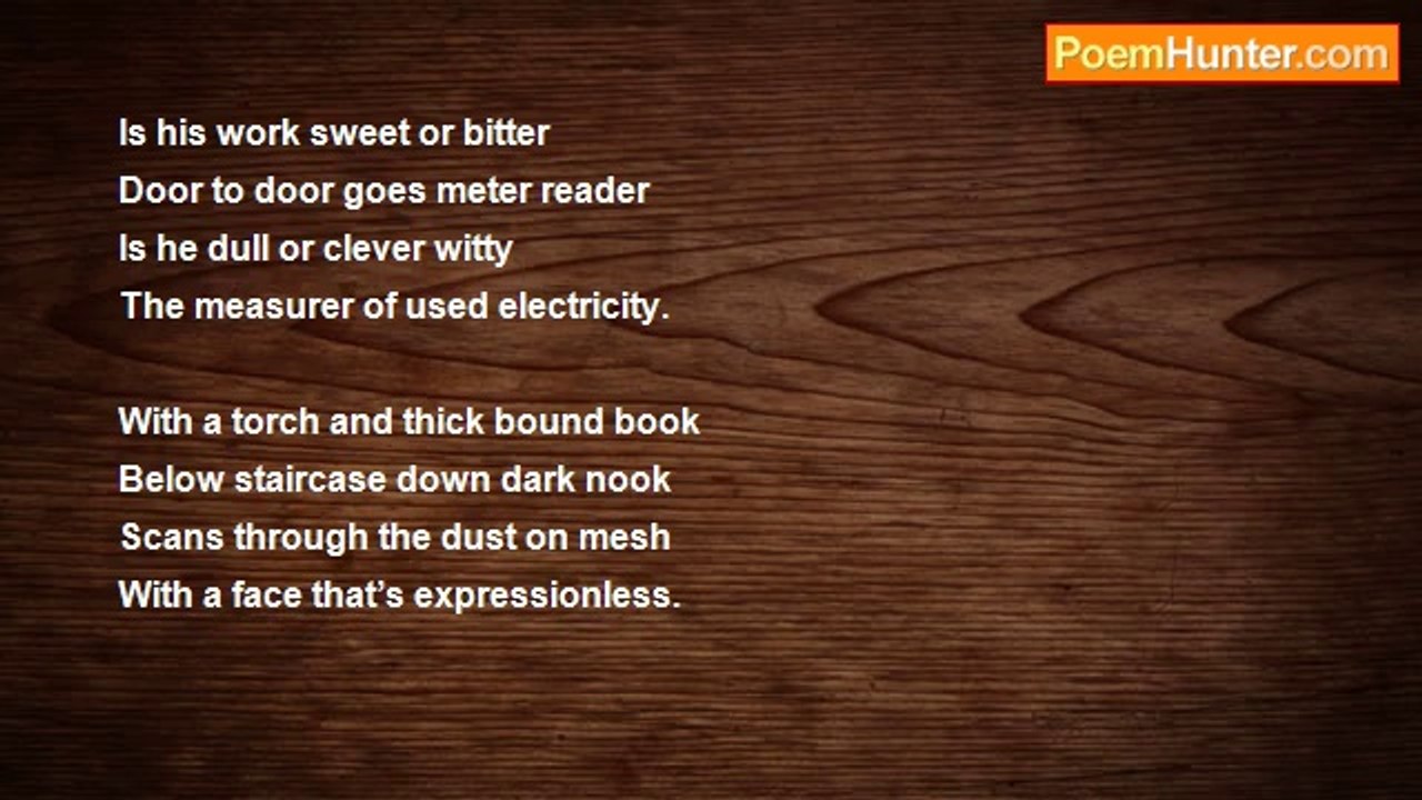 Pradip Chattopadhyay - Meter Reader