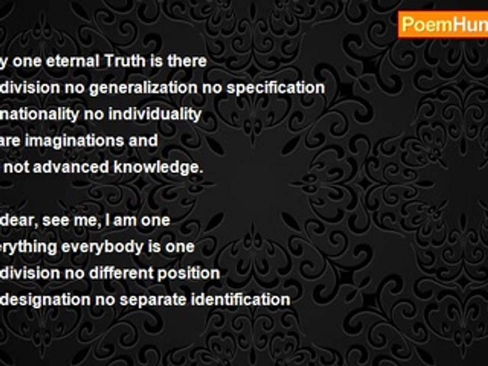 gajanan mishra - Only one Eternal Truth