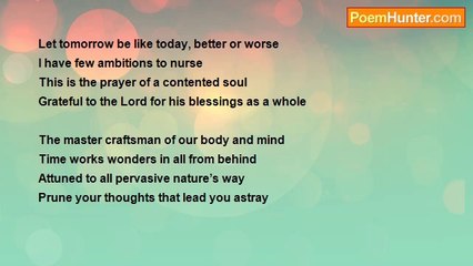 Venkateswaran Krishnan Sreenivasan - Tomorrow