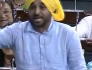Bhagwant Mann in Parliament