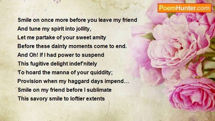 Samer Madbak - Poem 105, Sonnet 51: Candied Smile