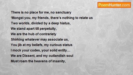 Samer Madbak - Poem 106, Sonnet 52: No Place for me