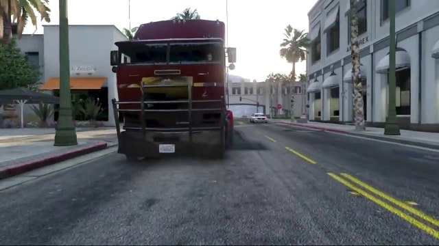 GTA 5- Terminator 2- Judgement Day Remake (Truck Chase Scene)
