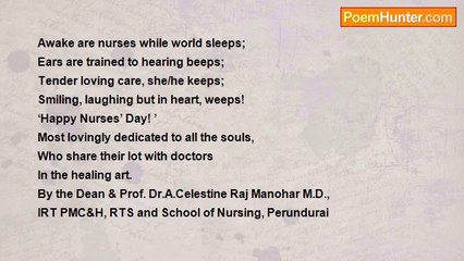 Dr John Celes - To Nursing Today (International Nursing Day 2014-05-12)