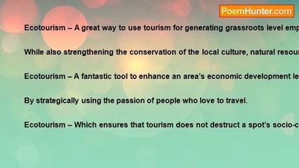 Raja Basu - Ecotourism – The Call Of The Day