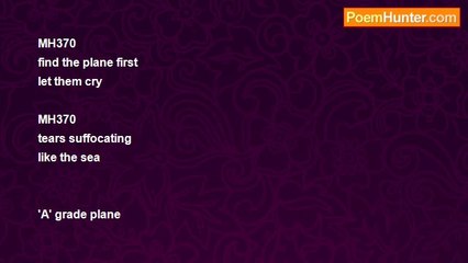 john tiong chunghoo - MH 370 Plane