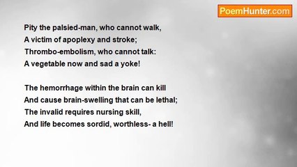 Dr John Celes - Sonnet: On the Palsied-Man